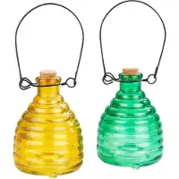 Maximex Wespenfalle aus Glas, farbig, 2 Stück
