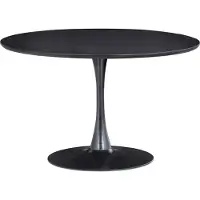Woood Sammy Esstisch Trompetenfuss Rund Mdf Schwarz Ø120cm
