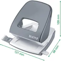 Leitz Hulapparat Leitz 5008 2h/30ark rød blist