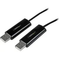 StarTech.com .com 2 Port USB Tastatur und Maus KM Switch / Umschalter mit Datentransfer für PC und Mac