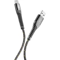 Cellularline Tetraforce Data Cable Strong 2m USB-A/ Apple Lightning Black (60281)
