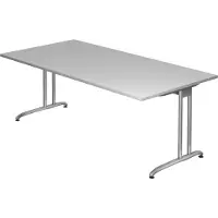 Hjh OFFICE PRO BELA 2E S - Grau 200 x 100