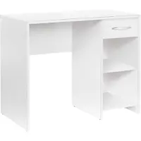 Skye Decor , Cms-505-Bb-1, Schreibtisch, Weiß, 100 % MELAMINBESCHICHTETE SPANPLATTEN, 90 x 52 x 75 cm