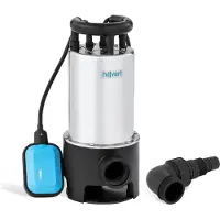 Hillvert Tauchpumpe 1100W 16000l/h bis 9,5m HT-ROBSON-SP1100DWE