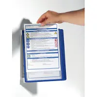 Durable Vario Wall 5 Wandhalter-SET ink. Sichttafeln, blau