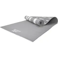 Reebok Yogamatte, 4mm, doppelseitig, grau