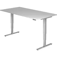 Hjh OFFICE PRO XDSM 2E S - Grau 200 x 100 elektrisch höhenverstellbar