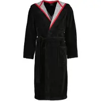 Cawö Bademantel 831 Kapuze Schwarz Herren-50 / 52