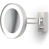 DECOR WALTHER Schminkspiegel BS 36 LED Nickel (7x Vergrößerung)
