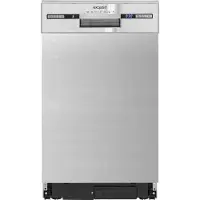 Exquisit Geschirrspüler EGSP9309-EF-030E inox | Spülmaschine 45 cm | ECO-Modus | Maßgedecke: 9 | Unterbaugerät