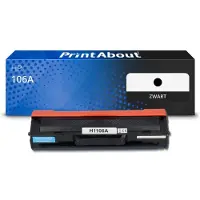 PrintAbout Toner kompatibel für HP W1106A Laser MFP 137fwg/HP Laser 107a/107w/HP Laser MFP 135ag/135wg in Schwarz