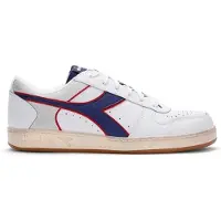 Diadora Magic Basket Low Icona Bianco Blu Crepuscolo Unisex-Schuhgröße 37
