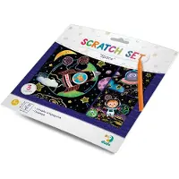 Dodo Künstlerisches Rubbellos "Kosmos" Rubbelkarte Rubbelmethode für Kinderbilder 300217