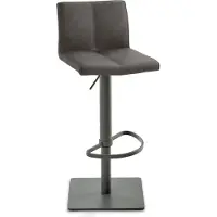 Mayer Bar-/Tresenhocker 1285 Gestell grau Sitzschale, schlamm Steppnaht,