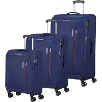 American Tourister Hyperspeed TSA Trolley L / M / S Combat Navy dunkelblau 80cm