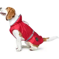 Hunter Hunde-Regenmantel Uppsala Rain, Größe:55, Farbe:rot