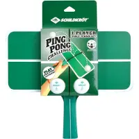 Donic Tischtennis-Set Schildkröt Ping Pong Challenge Tischtennis-Set, 1 Schläger in Form einer kleinen Tischtennisplatte, mit Netzgarnitur, 2 Bälle, Geschicklichkeitsspiel für Groß und Klein, 788459