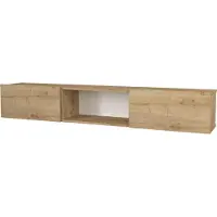 En.casa Fernsehschrank ’Paltamo’ 180x31x29,5cm Eiche