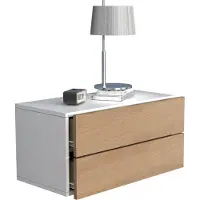 Hioshop Holz Wandschublade Nachtschrank Wandboard Schublade Konsole Nachttisch Usal L 60 cm