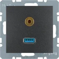 Berker Steckdose USB/3,5mm Audio 3315391606
