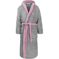 Normani Damen Baumwoll-Bademantel mit Frottee, zweifarbig - OEKO-TEX 100
