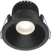 Maytoni LED Deckeneinbaustrahler Zoom in Schwarz 6W 370lm IP65 3000K