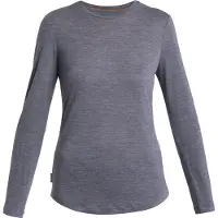 Icebreaker T-Shirt Merino 125 Cool-Lite Sphere III LS Damen Midnight Navy Heather-XS
