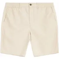 KnowledgeCotton Apparel Kurze Hose Fig Loose Poplin Elastic Waist String Herren Light Feather Gray-M