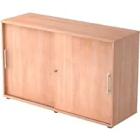 Hammerbacher Schiebetürschrank 2OH 120cm RE Nussb./Nussb.