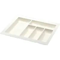 Agoform Besteckeinsatz Classico kürzbar 440x540x50,5mm, Kunststoff weiss