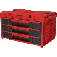 Qbrick ONE tool box with 3 drawers 2.0 RED