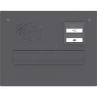 Renz Frontplatte eckig, 360 x 280 mm, Stahl anthrazitgrau RAL 7016