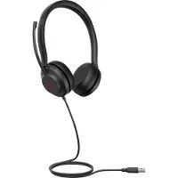 Yealink UH35 Dual UC USB-A Headset, Kabelgebunden, 20 - 20000 Hz, Büro/Callcenter, 139,5 g, Kopfhörer, Schwarz