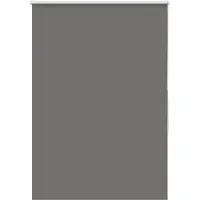 vidaXL Verdunkelungsrollo Grau 100x130 cm Stoffbreite 95,7cm Polyester