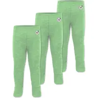 Normani 3er Pack Baby Merino Hose mit Füssen - 9541