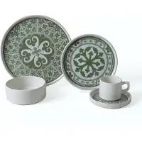 Hermia Concept , X00018881, Tafelservice (20-teilig), Mehrfarbig, 100 % KERAMIK-STEINZEUG, 8 cm