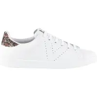 Victoria Leder- und Glitzer-Sneaker für Damen