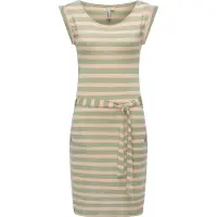 Ragwear Sommerkleid "Tagg Stripes" Eingrifftaschen gestreiftes Damen Minikleid mit Taillenband und Taschen