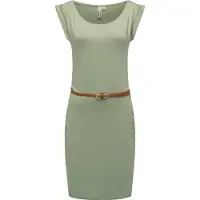 Ragwear Sommerkleid "Tagg" Eingrifftaschen Damen Kurzarm-Kleid mit Taillengürtel und Taschen