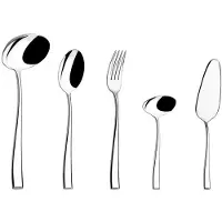 BRA Etna | 113-teiliges Besteckset, Edelstahl 18/10, glänzend poliert, spülmaschinenfest, 3,5 mm Stärke, mit Steakmesser