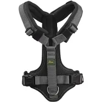 Hunter Geschirr Maldon Up, Hund, Halftergeschirr, L, Schwarz, Grau, Netz, Polyester, 3,8 cm