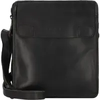 Harold's Leder Umhängetasche Aberdeen Crossbag Black schwarz