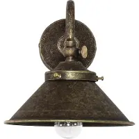 Licht-Erlebnisse Wandlampe Messing massiv in Bronze verstellbar E14 Wandleuchte Küche