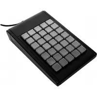 Contour Design Design Active Key AK-S100-UW-B/35, Mini, Kabelgebunden, USB, Schwarz, Silber
