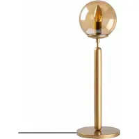 Opviq , Vintage Tischlampe mit Metallkörper, Glasabdeckung, 18 x 18 x 52 cm | Kabel 200 cm, E14 Fassung, max. 40 W | Elegantes Design für modernes Wohnen & Hotels