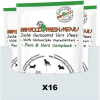 Farm food Fresh Menu Rinderpansen mit Herz Nassfutter Hund (Beutel 125 g)