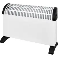Exquisit Konvektor Heizgerät HK 34524 we, 750/1250/2000 W, 3 Stufen, Tragegriff, B 533 x T 198 x H 385 mm, Kunststoff, weiß