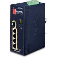 Planet 4+1 100FX SFP Industrial Ethernet Switch w/ 4 PoE