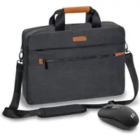 Pedea Notebooktasche "ELEGANCE" Pro 43,9cm (17.3") grau + Maus