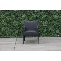 CLEMENTO Lyon Dining Sessel vier fuß Aluminium/Sunbrella